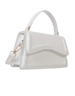 Taske: Miss Helena, off-white klassisk taske 👜